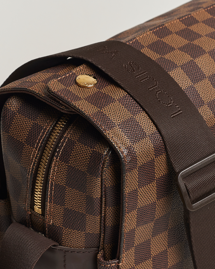 Herre | Louis Vuitton Pre-Owned Naviglio Messenger Bag Damier Ebene | Louis Vuitton Pre-Owned | Naviglio Messenger Bag Damier Ebene