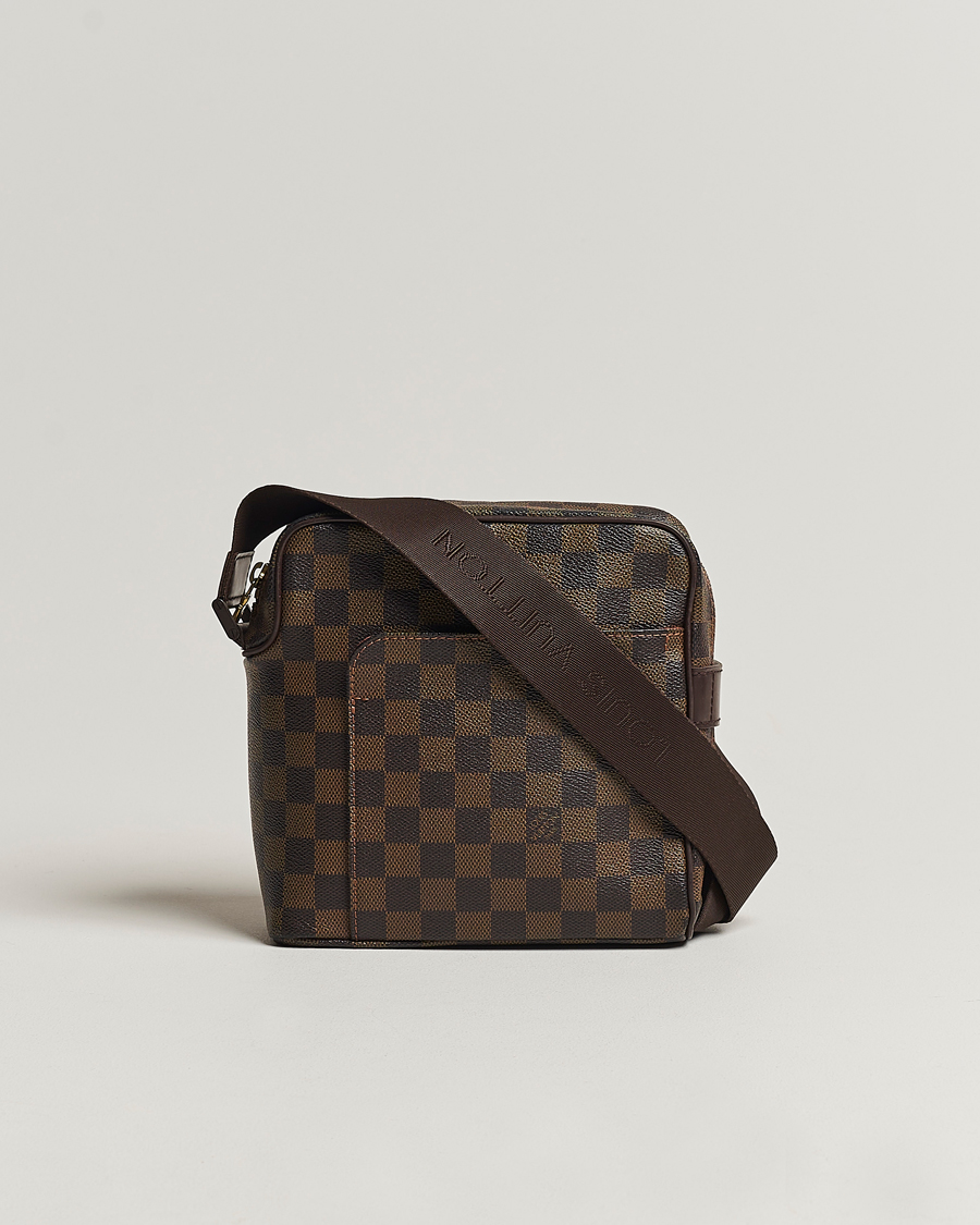 Herre | Louis Vuitton Pre-Owned Olaf Shoulder Bag Damier Ebene | Louis Vuitton Pre-Owned | Olaf Shoulder Bag Damier Ebene