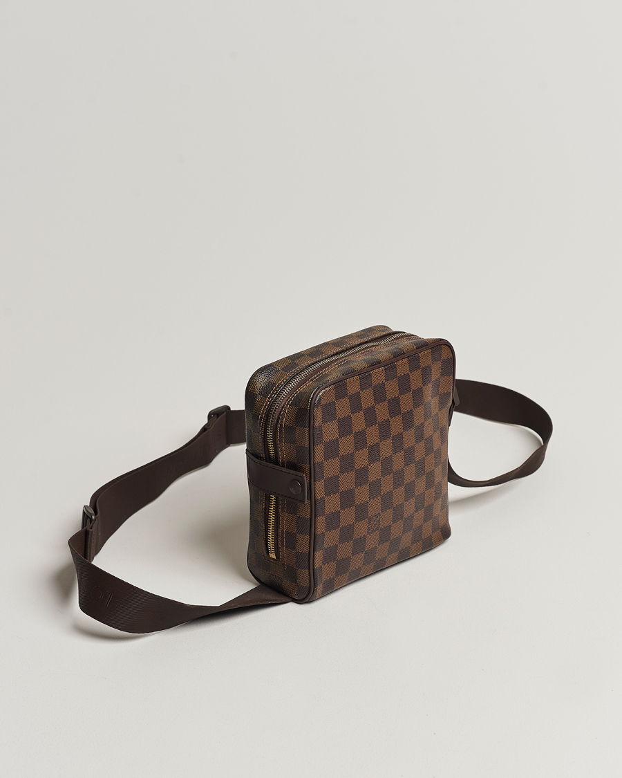 Herre | Louis Vuitton Pre-Owned Olaf Shoulder Bag Damier Ebene | Louis Vuitton Pre-Owned | Olaf Shoulder Bag Damier Ebene