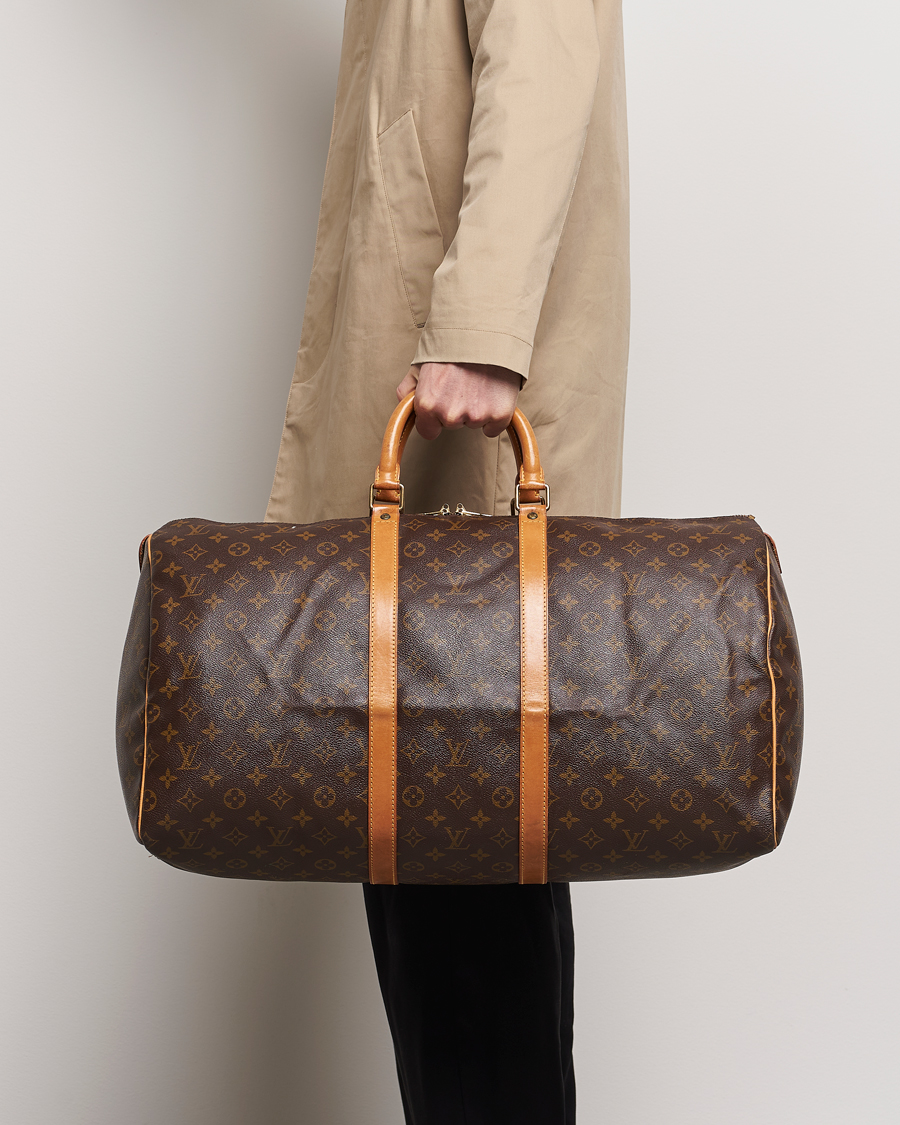 Men | Pre-Owned & Vintage Bags | Louis Vuitton Pre-Owned | Keepall 55 Bag Monogram 