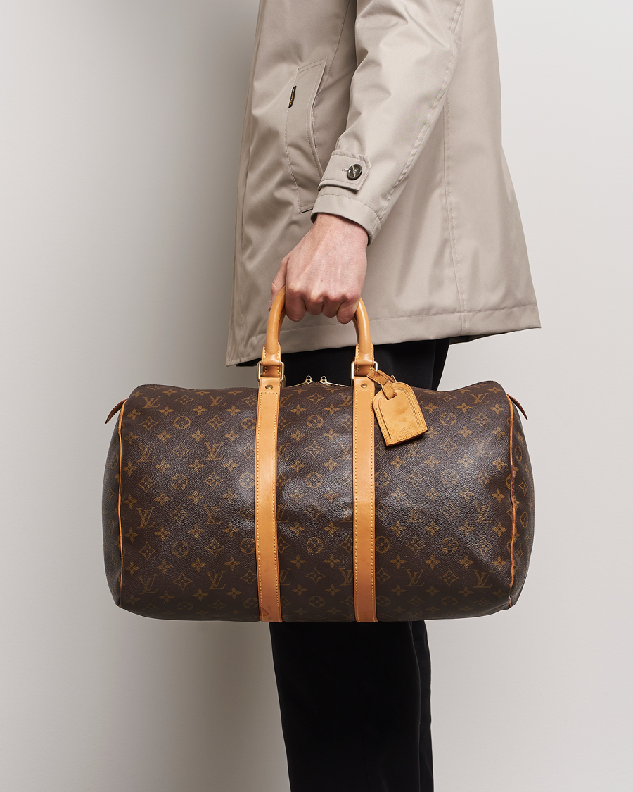 Herre | Louis Vuitton Pre-Owned Keepall 45 Bag Monogram | Louis Vuitton Pre-Owned | Keepall 45 Bag Monogram