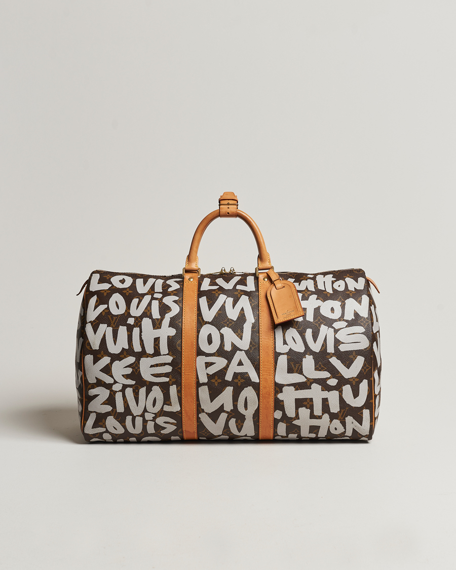Herre | Louis Vuitton Pre-Owned Keepall 50 Bag Graffiti | Louis Vuitton Pre-Owned | Keepall 50 Bag Graffiti
