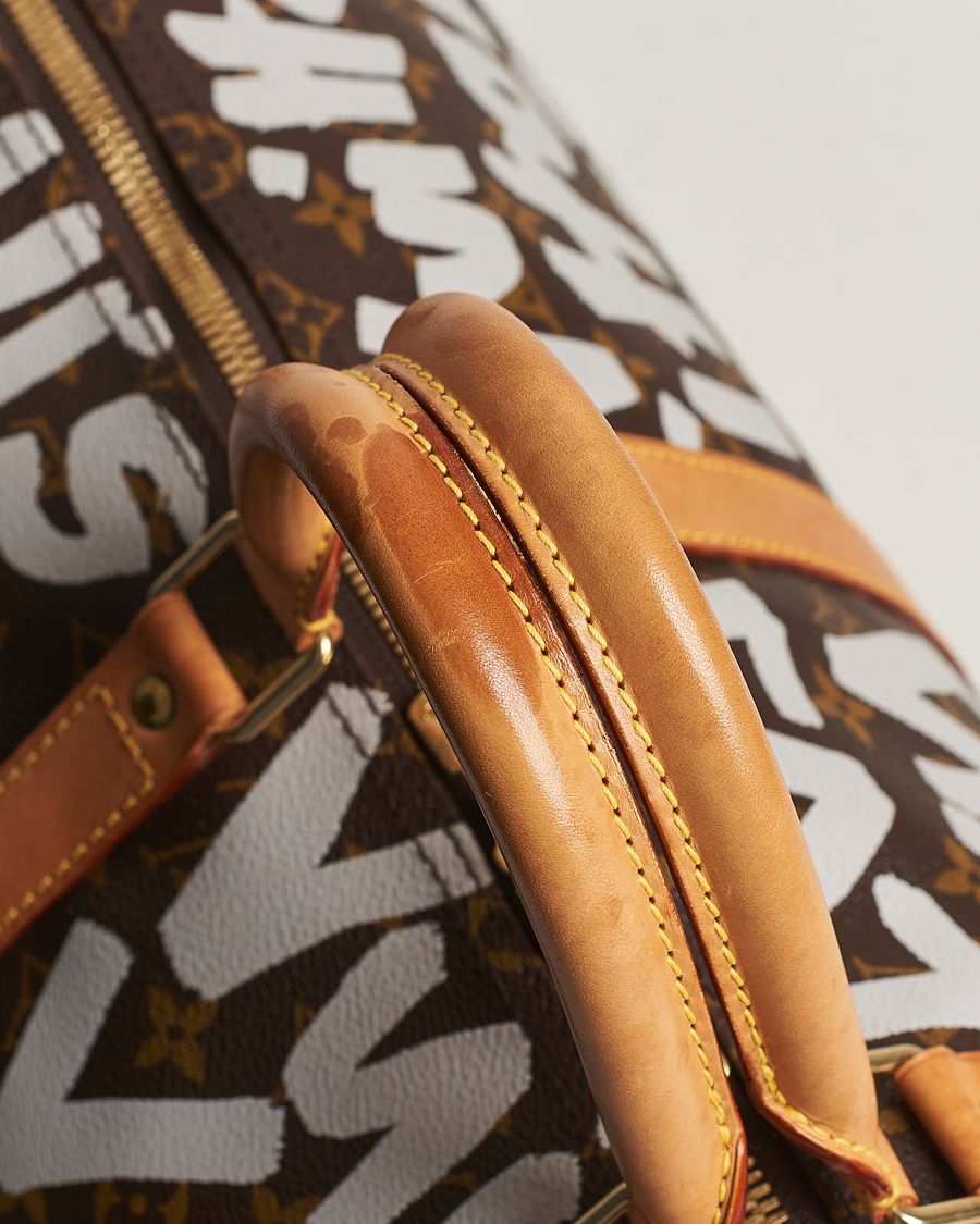Herre | Louis Vuitton Pre-Owned Keepall 50 Bag Graffiti | Louis Vuitton Pre-Owned | Keepall 50 Bag Graffiti