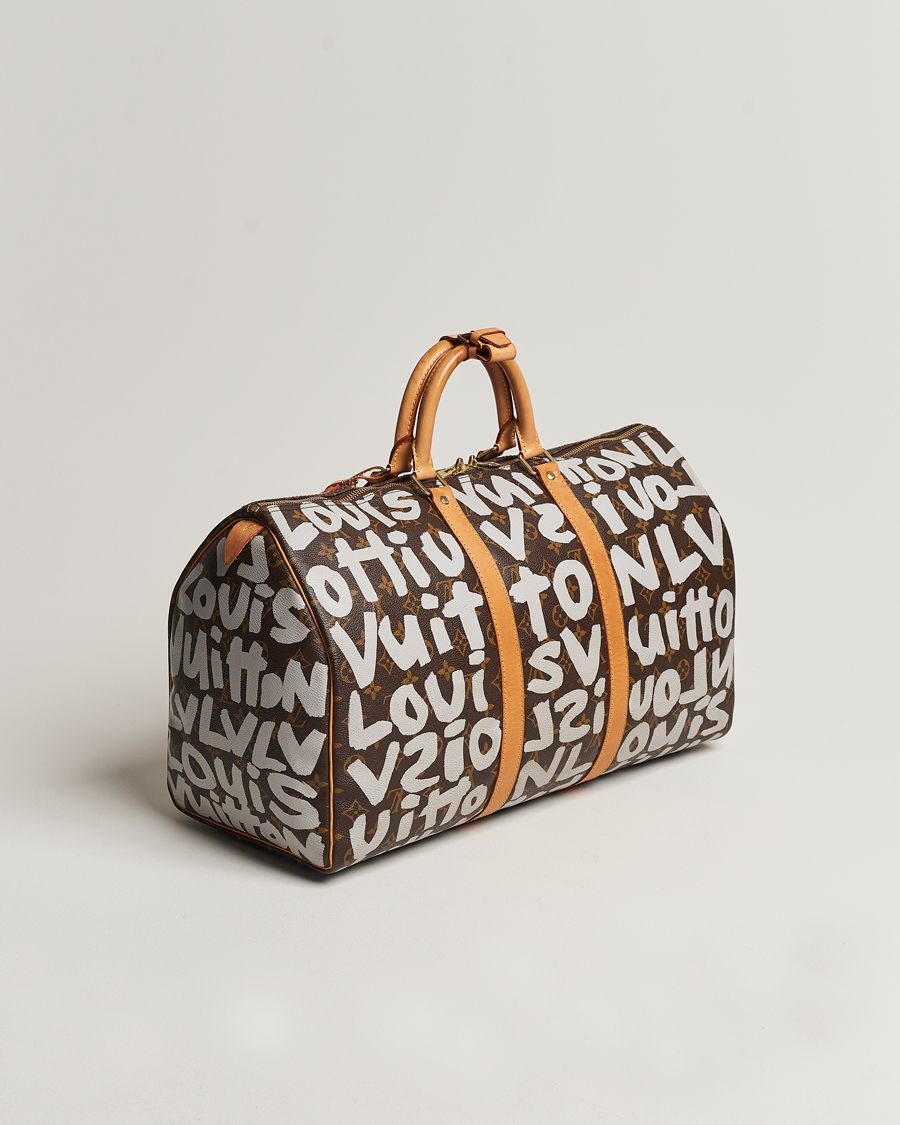 Herre | Louis Vuitton Pre-Owned Keepall 50 Bag Graffiti | Louis Vuitton Pre-Owned | Keepall 50 Bag Graffiti