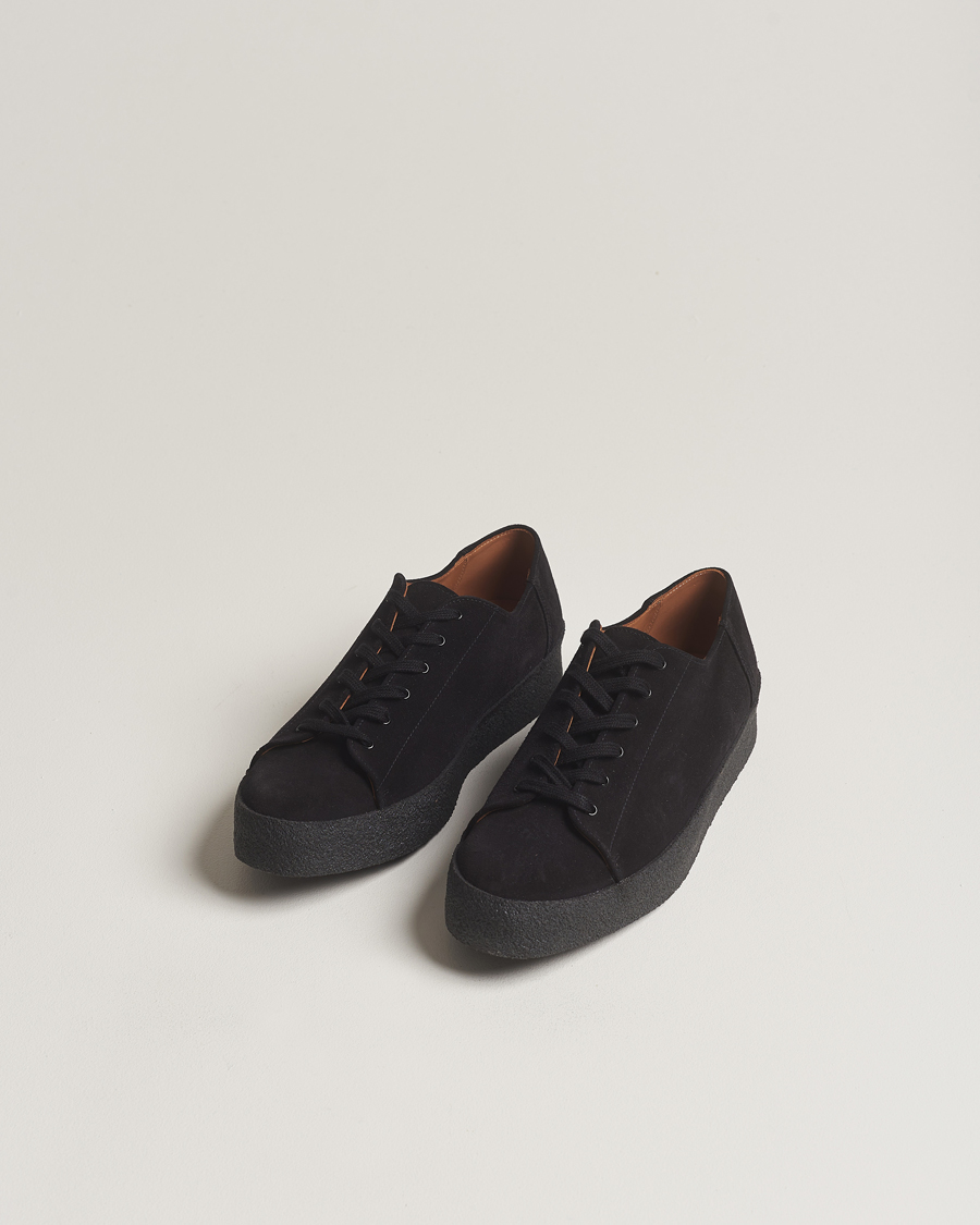 Herre | Best of British | Sanders | Ash Suede Monkey Shoe Black