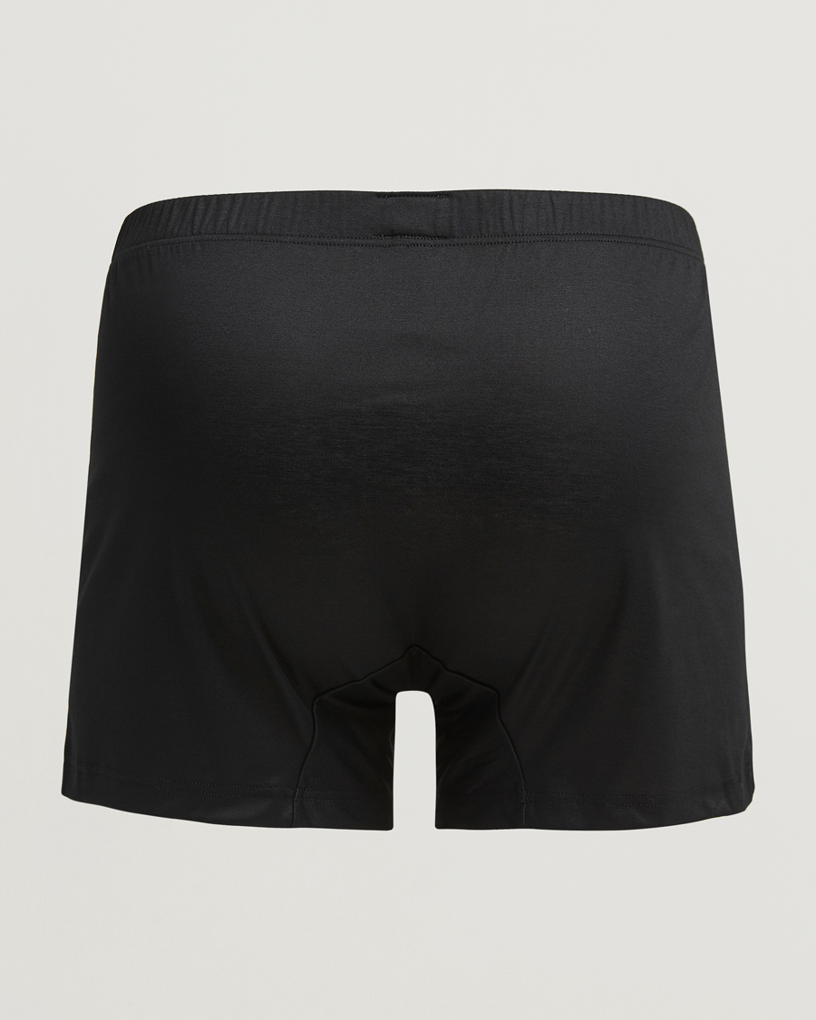 Herre | Undertøj | Zimmerli of Switzerland | Sea island Cotton Boxer Shorts Black