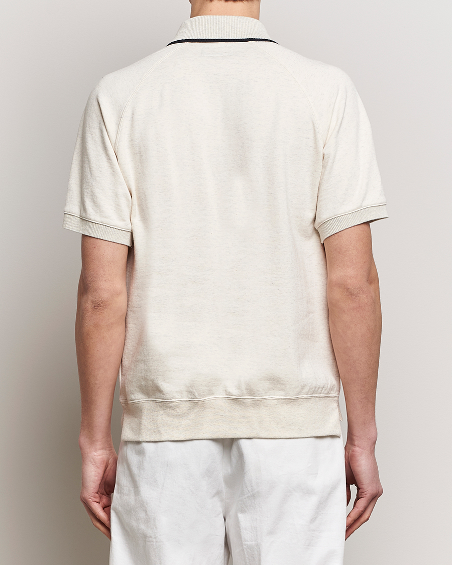 Herre | Polotrøjer | BEAMS PLUS | Half Zip Light Fleece Polo Oatmeal