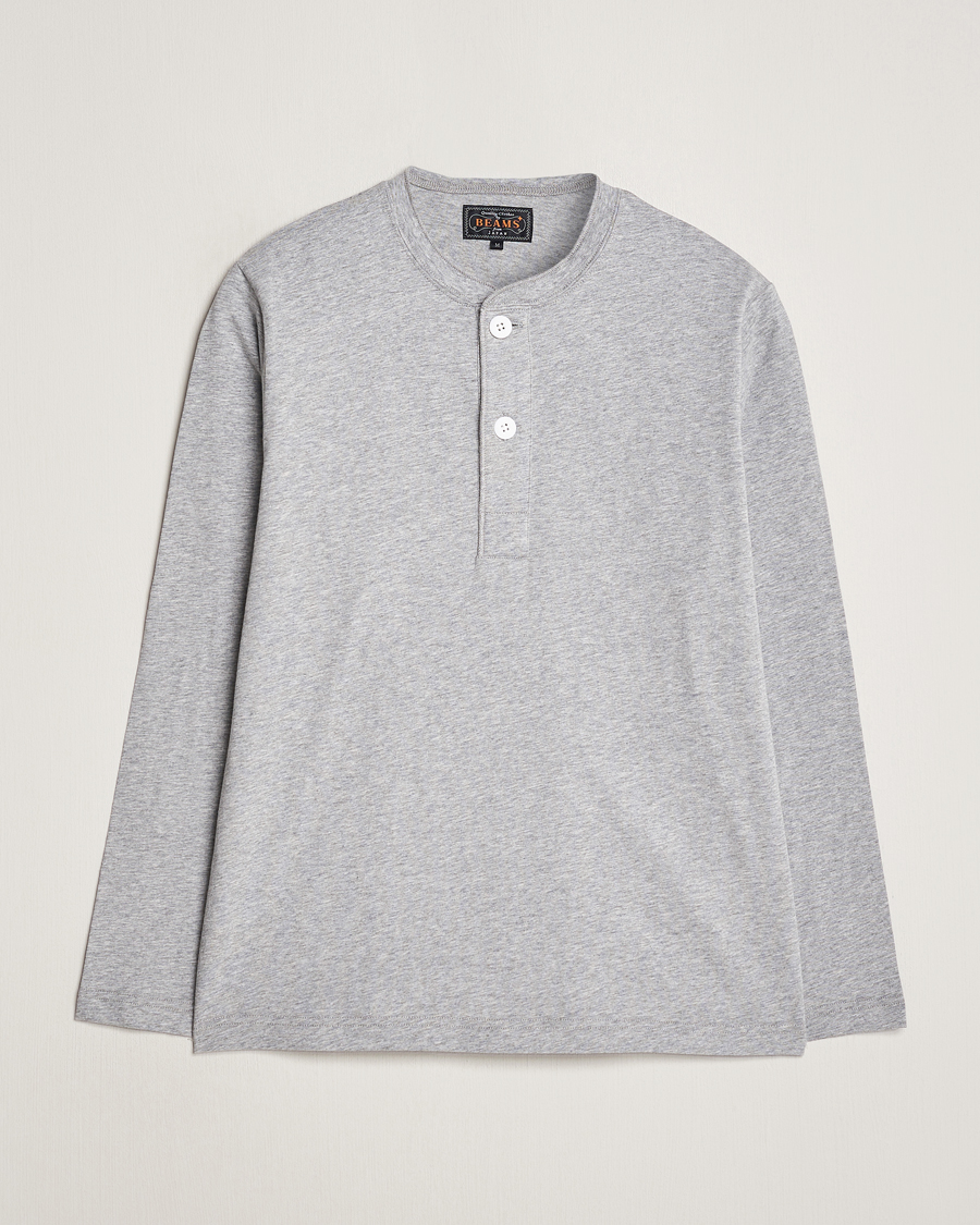 Herre | Trøjer | BEAMS PLUS | Cotton Henley Grey