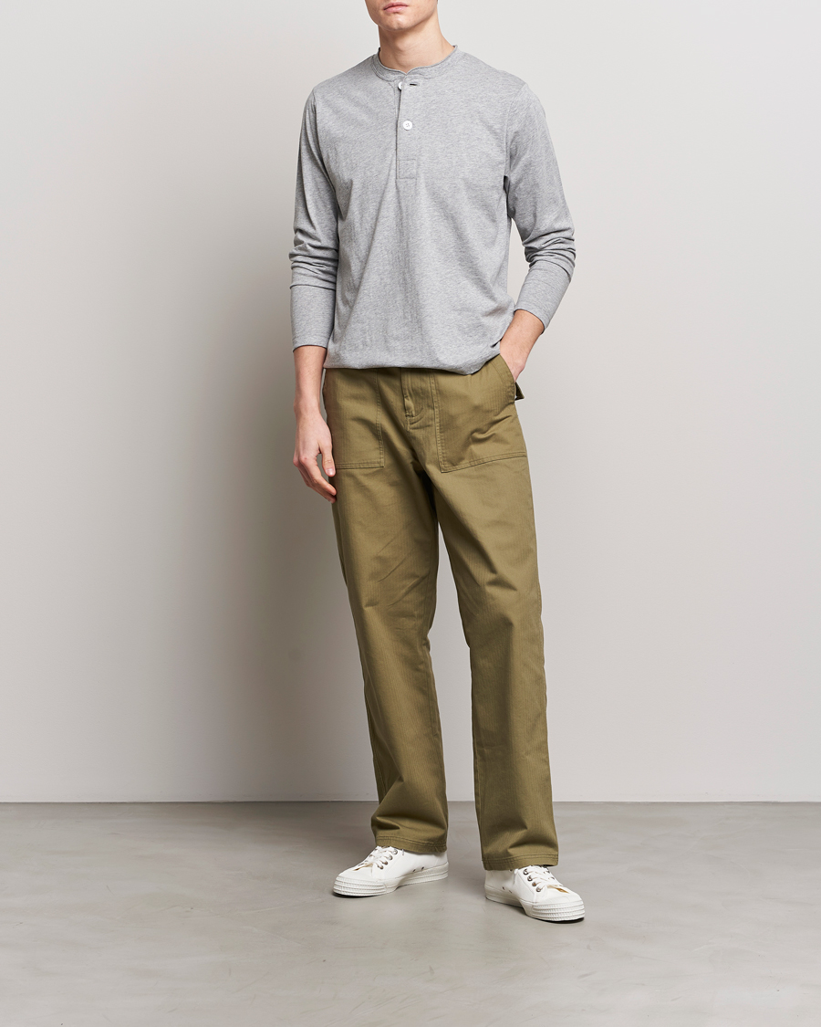 Herre | Trøjer | BEAMS PLUS | Cotton Henley Grey