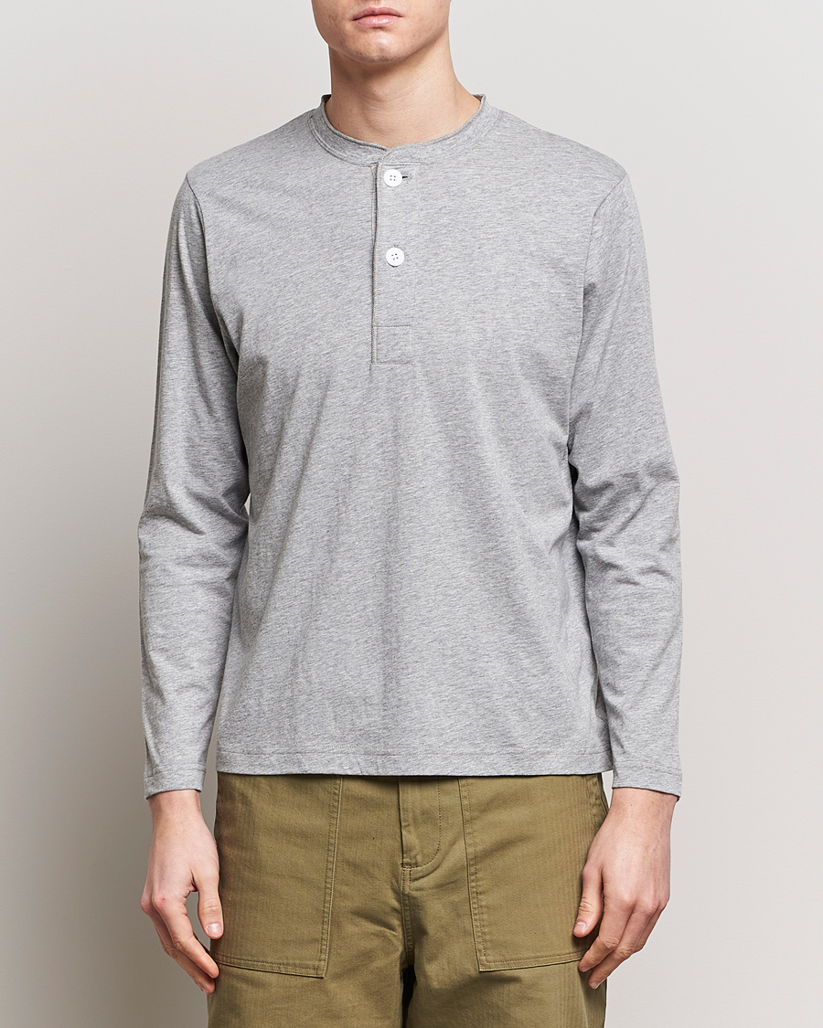 Herre | Henley trøjer | BEAMS PLUS | Cotton Henley  Grey