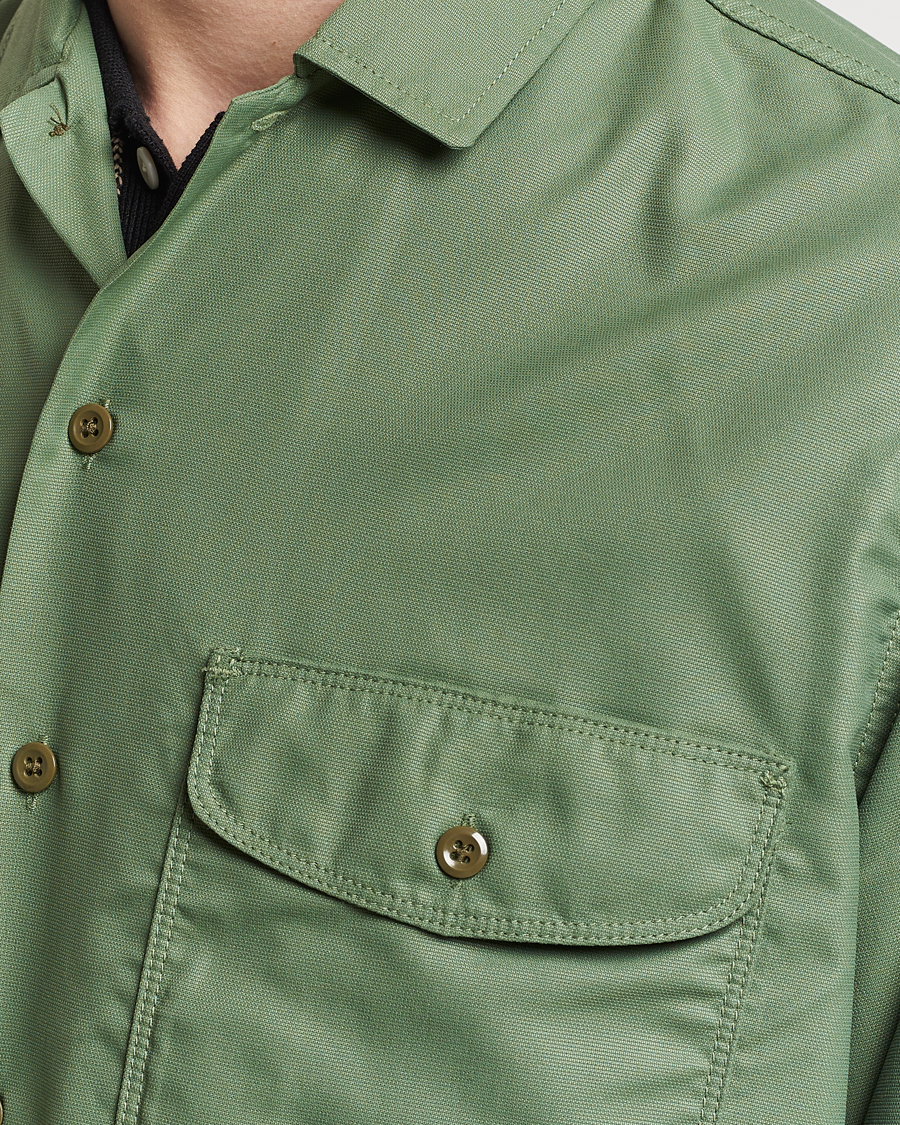 Herre | Skjorter | BEAMS PLUS | Work Micro Nylon Overshirt Olive