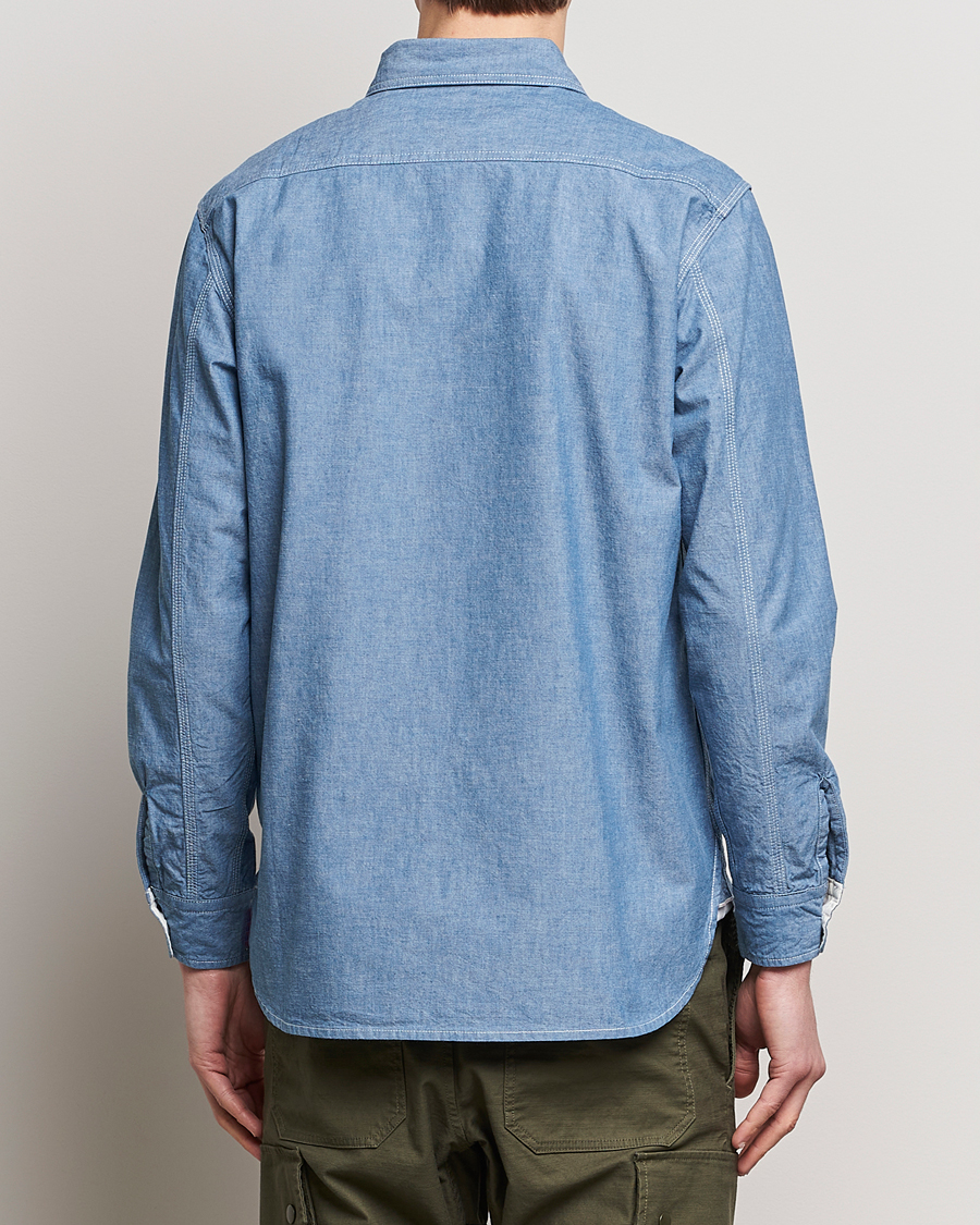 Herre | Skjorter | BEAMS PLUS | Work Chambray Overshirt Light Blue