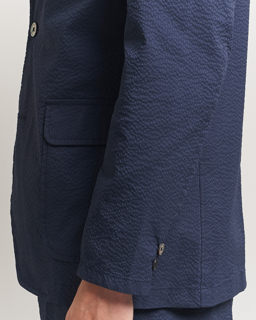 Herre | Blazere & jakker | BEAMS PLUS | Seersucker Blazer Navy