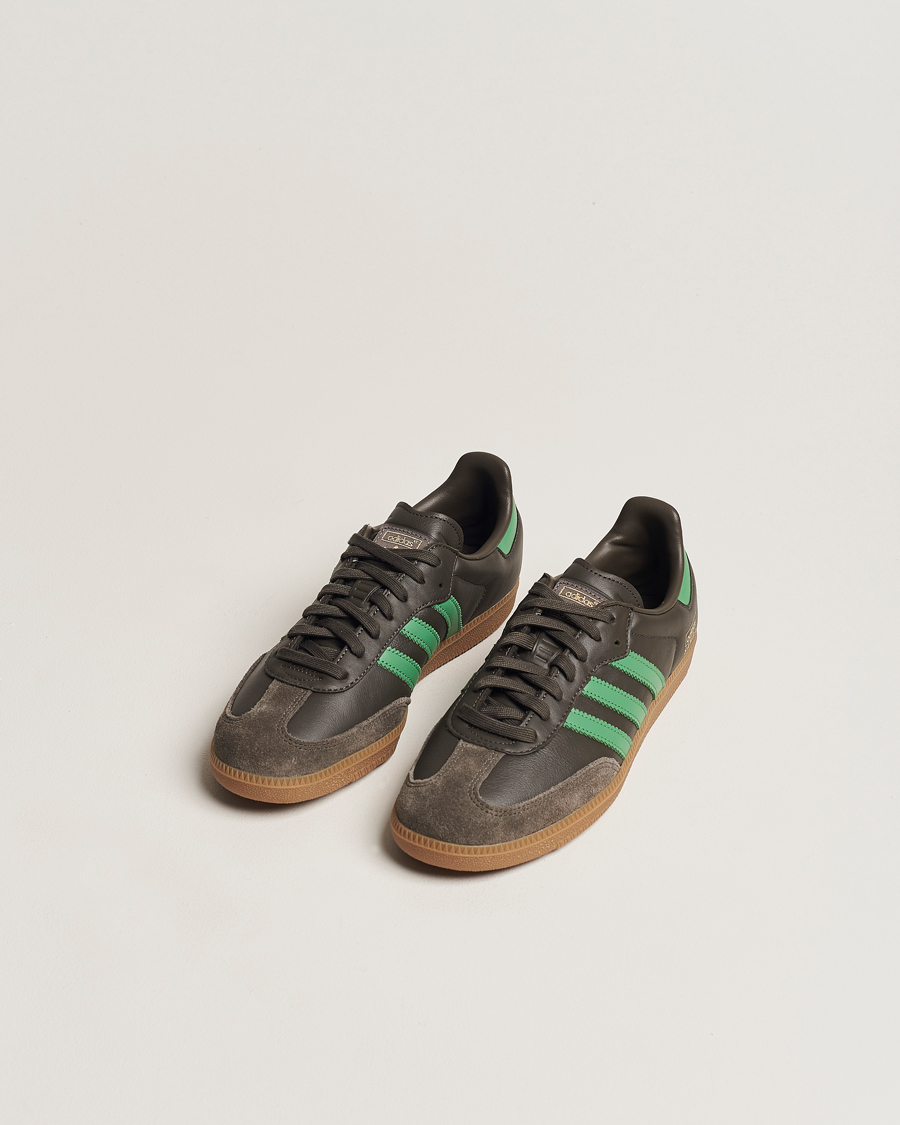 Herre | Sko i ruskind | adidas Originals | Samba OG Sneaker Brown/Green