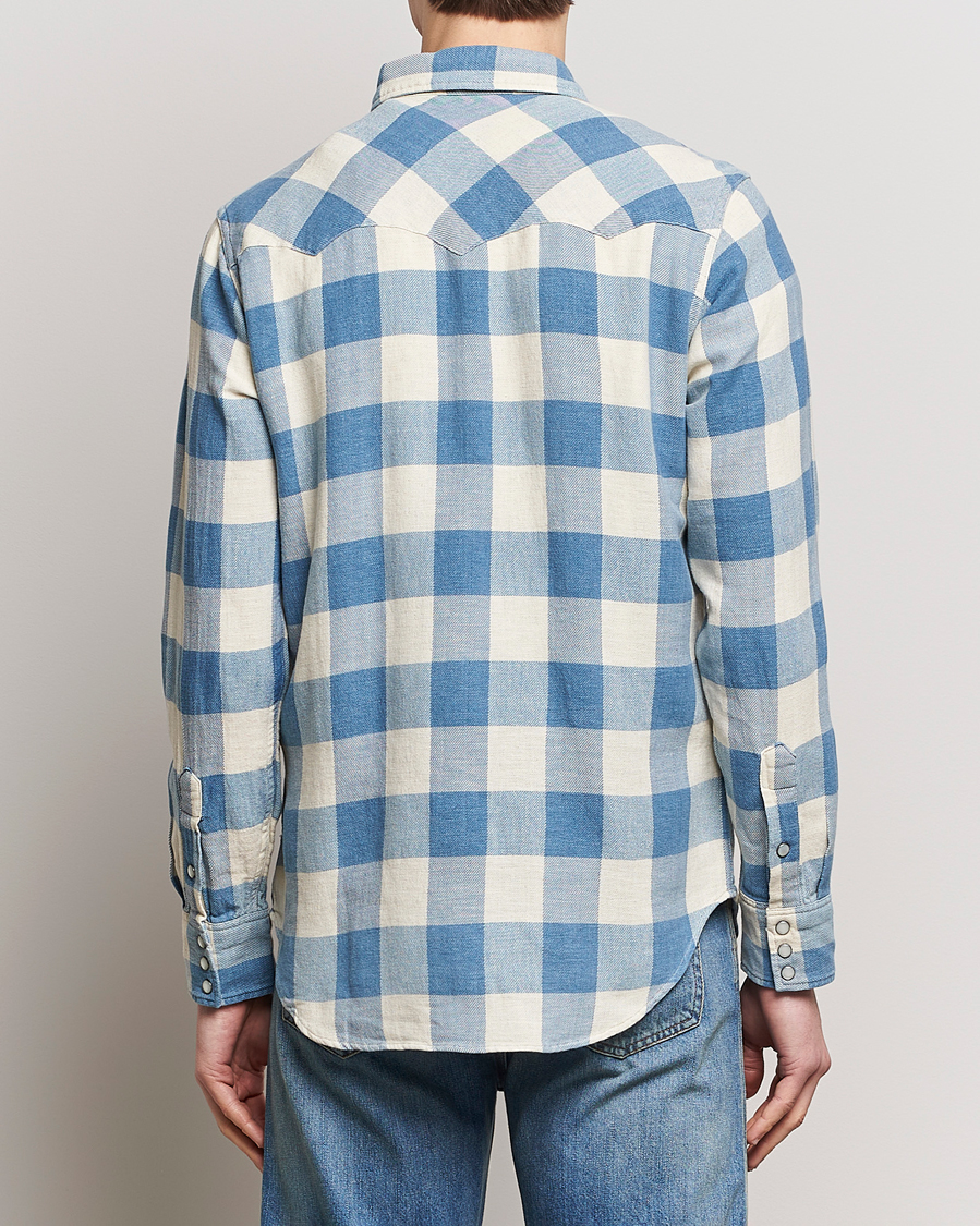 Herre | Skjorter | RRL | Buffalo Western Shirt Indigo/Cream Check