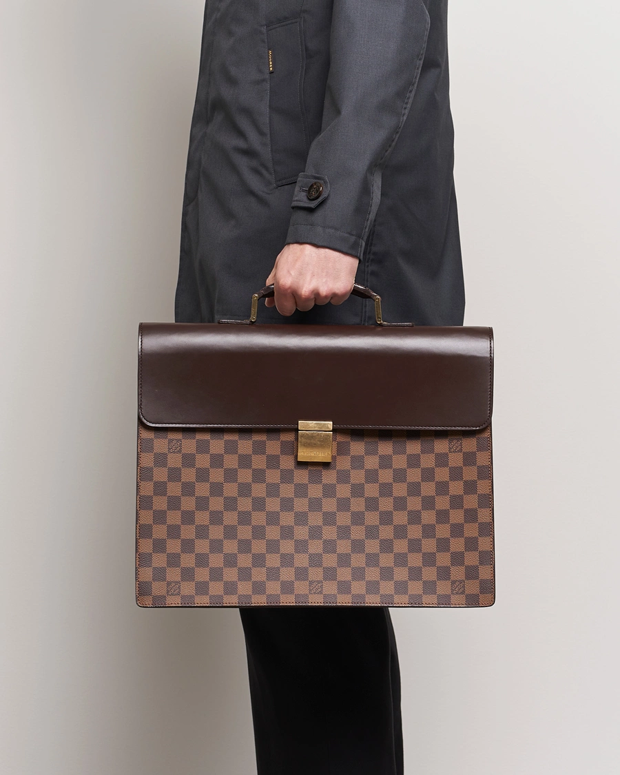 Herre | Pre-Owned & Vintage Bags | Louis Vuitton Pre-Owned | Altona Briefcase Damier Ebene 