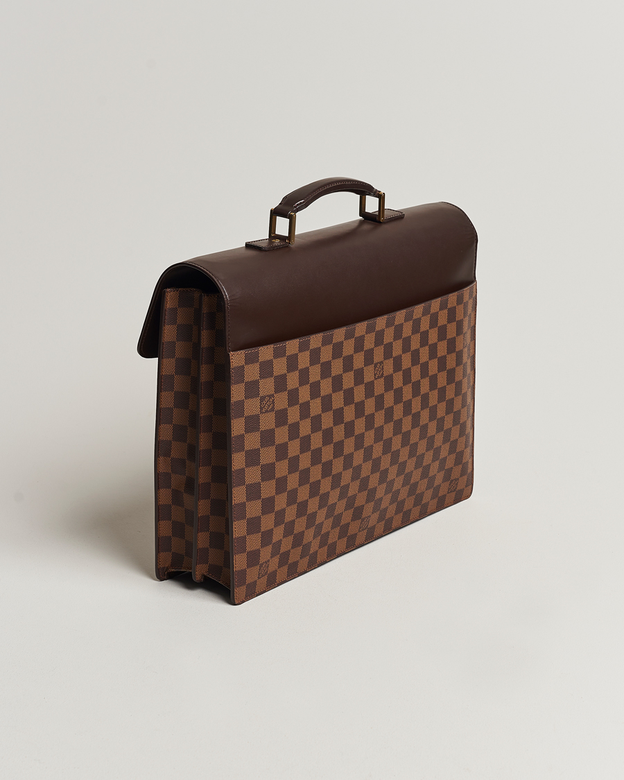 Herre | Louis Vuitton Pre-Owned Altona Briefcase Damier Ebene | Louis Vuitton Pre-Owned | Altona Briefcase Damier Ebene