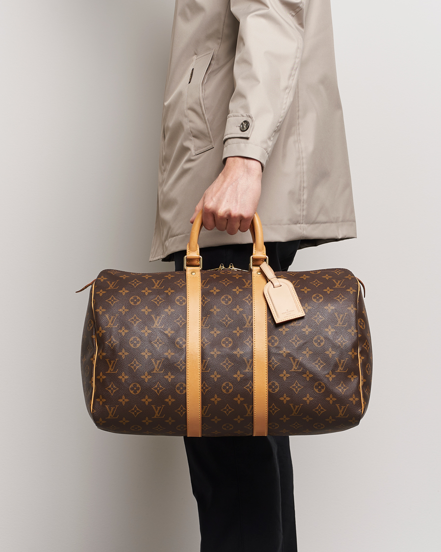 Herre | Louis Vuitton Pre-Owned Keepall 45 Bag Monogram | Louis Vuitton Pre-Owned | Keepall 45 Bag Monogram