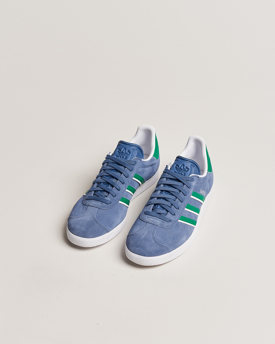 Herre | Sko i ruskind | adidas Originals | Gazelle Sneaker Blue/Green