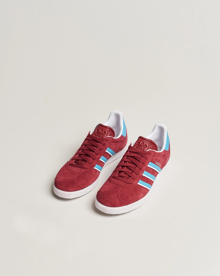 Herre | Sko i ruskind | adidas Originals | Gazelle Sneaker Burgundy/Blue