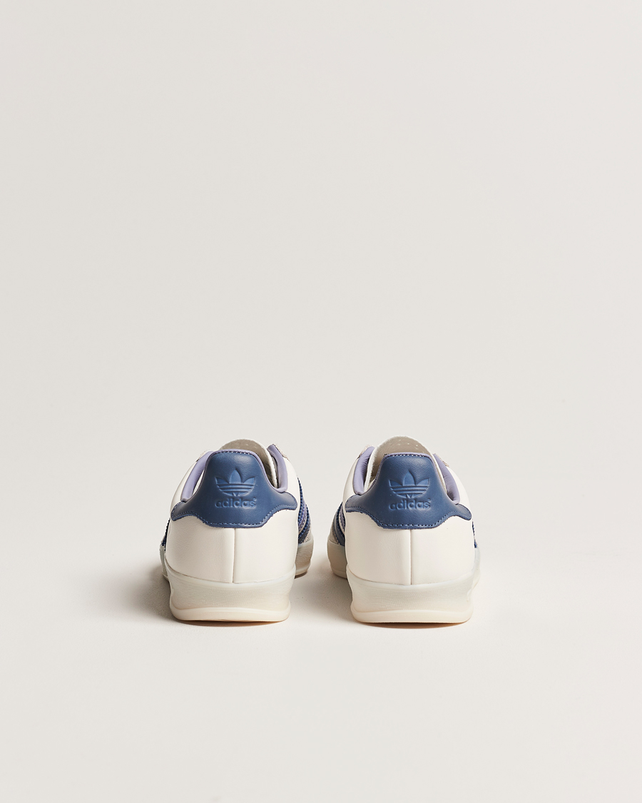 Herre | adidas Originals Gazelle Indoor Sneaker White/Blue | adidas Originals | Gazelle Indoor Sneaker White/Blue