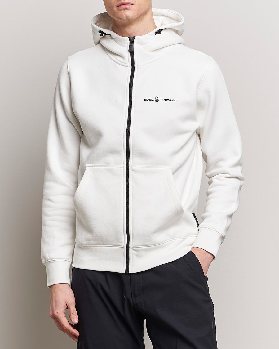 Herr | Sail Racing | Sail Racing | Bowman Full Zip Hoodie Storm White