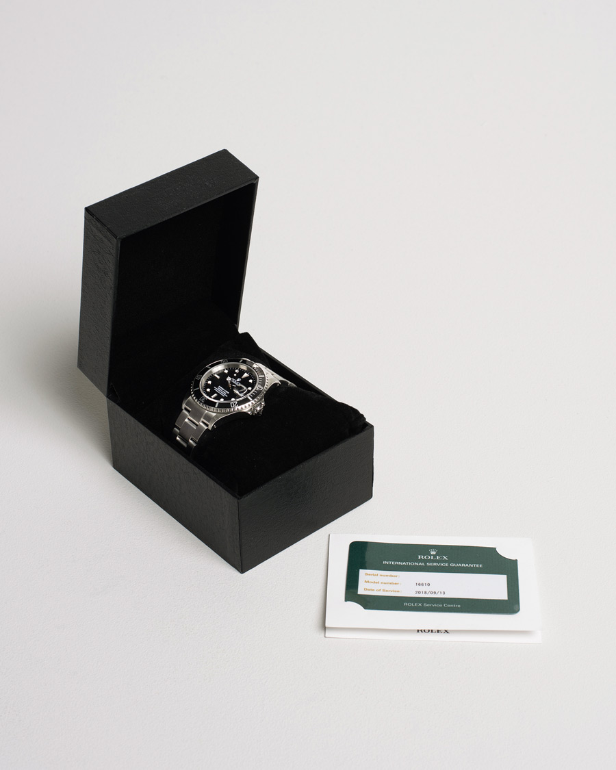 Herre | Rolex Pre-Owned Submariner 16610 Oyster Perpetual Silver | Rolex Pre-Owned | Submariner 16610 Oyster Perpetual Silver