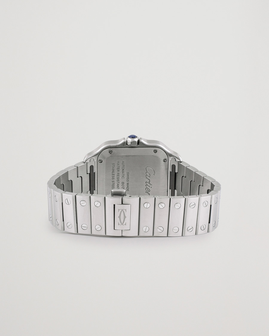 Herre | Cartier Pre-Owned Santos De Cartier Steel WSSA0029 Silver | Cartier Pre-Owned | Santos De Cartier Steel WSSA0029 Silver