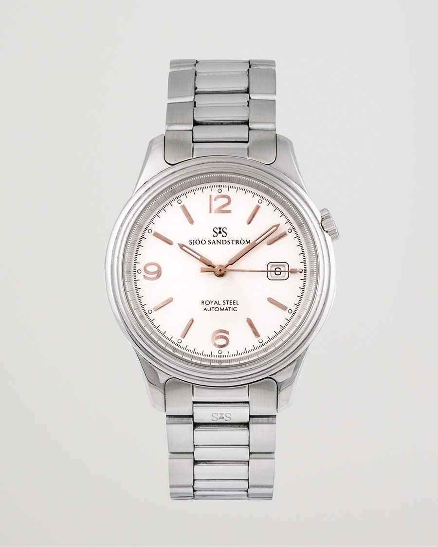 Herre | Sjöö Sandström Pre-Owned Royal Steel Classic 41mm Silver | Sjöö Sandström Pre-Owned | Royal Steel Classic 41mm Silver