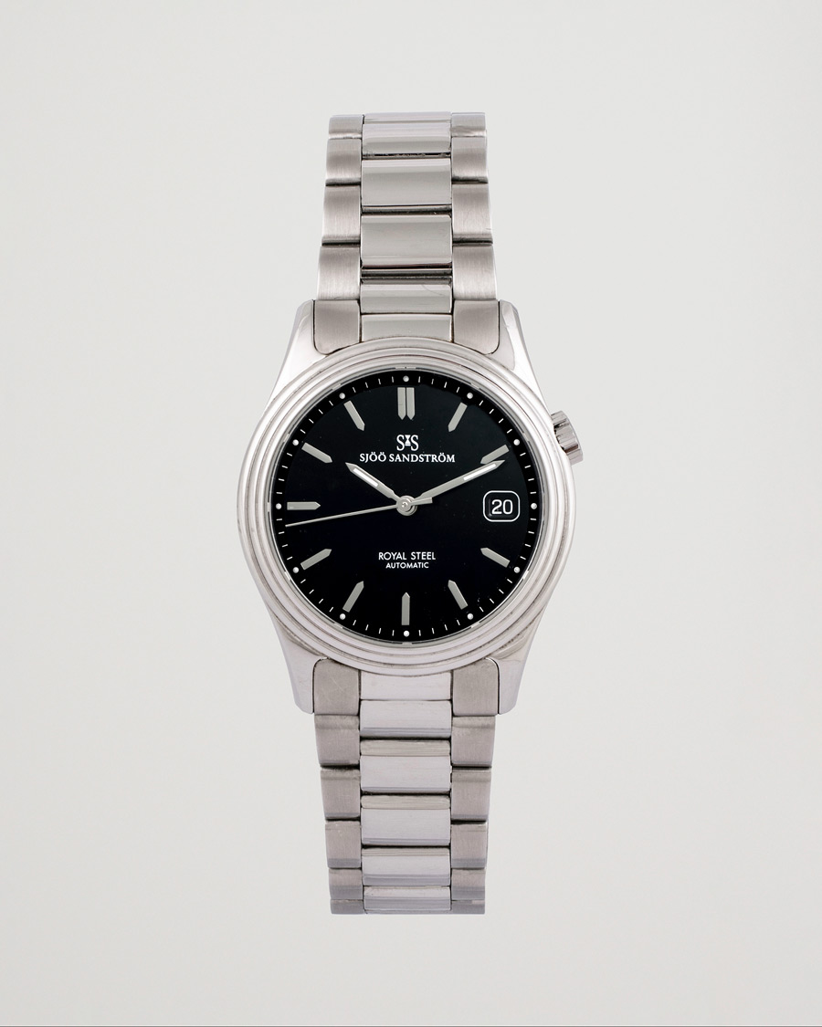 Herre | Sjöö Sandström Pre-Owned Royal Steel Classic 36mm 1636-1 Silver | Sjöö Sandström Pre-Owned | Royal Steel Classic 36mm 1636-1 Silver