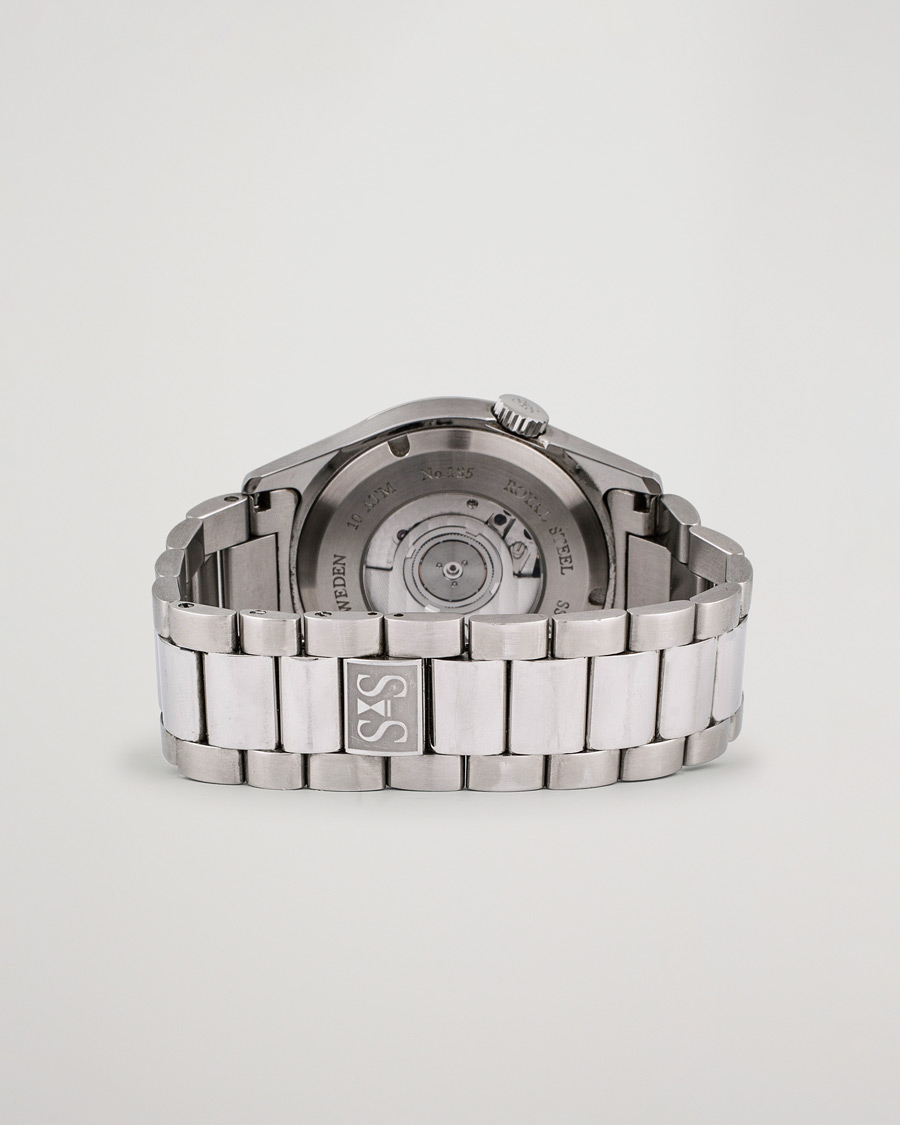 Herre | Sjöö Sandström Pre-Owned Royal Steel Classic 36mm 1636-1 Silver | Sjöö Sandström Pre-Owned | Royal Steel Classic 36mm 1636-1 Silver