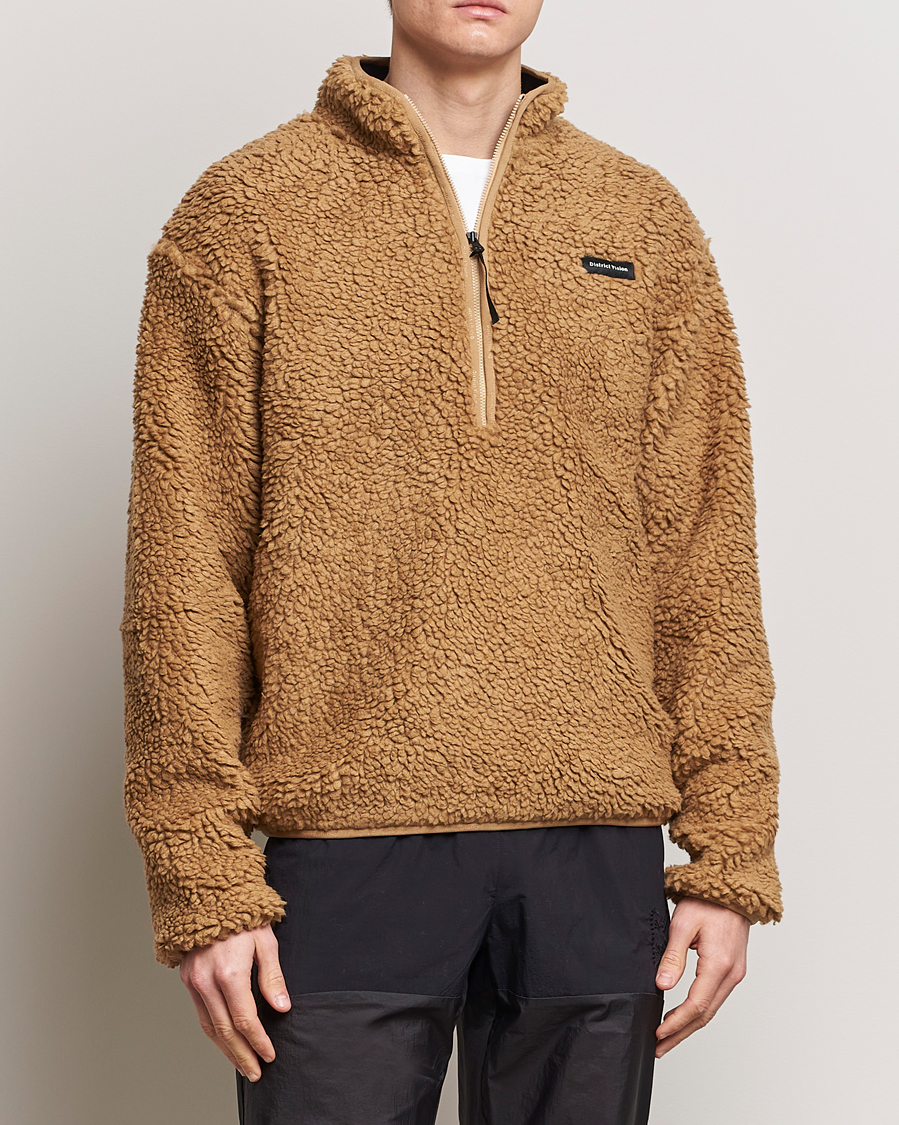 Herre | Fleecetrøjer | District Vision | Half Zip Pile Fleece Sand