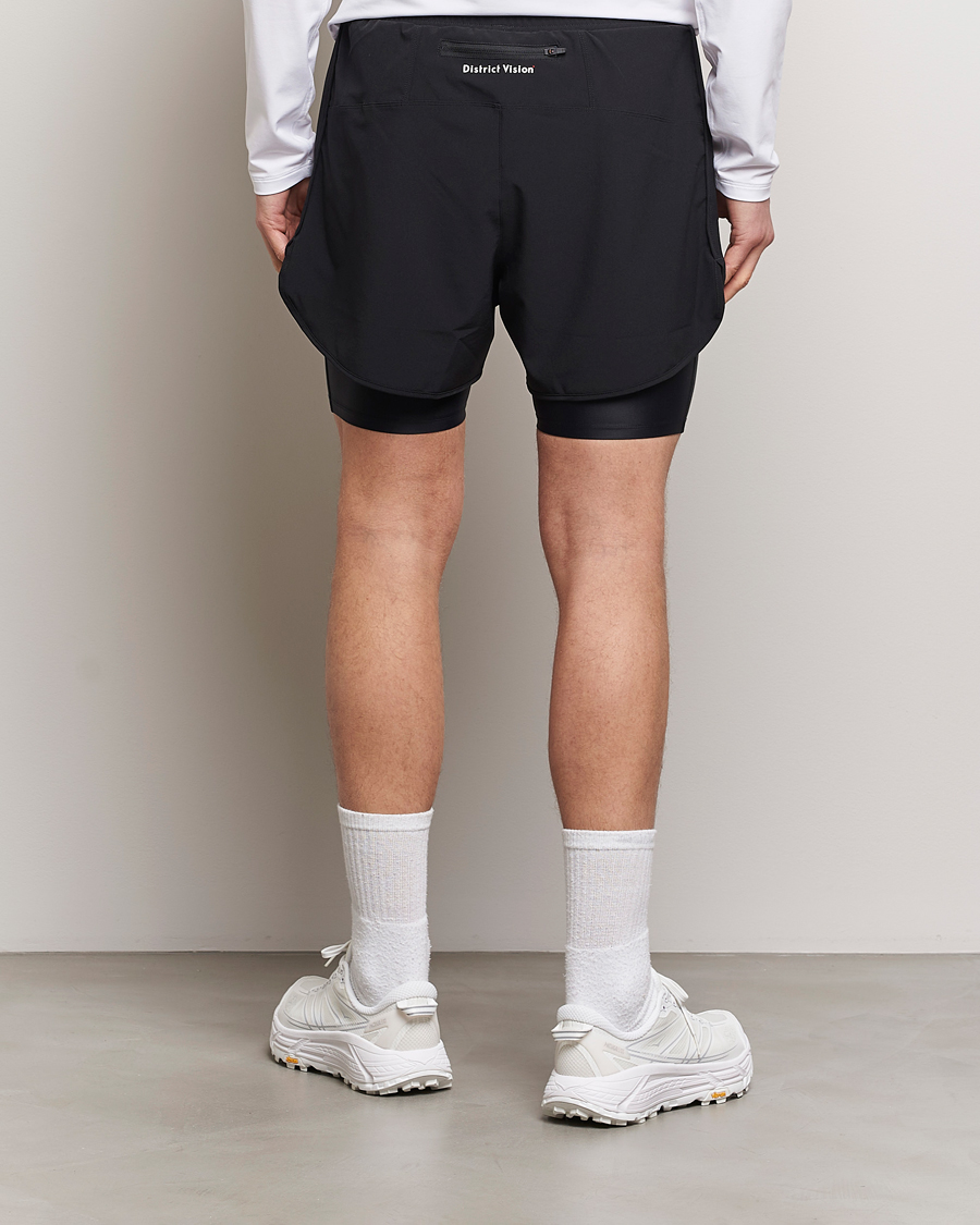 Herre | Shorts | District Vision | Layered Trail Shorts Black