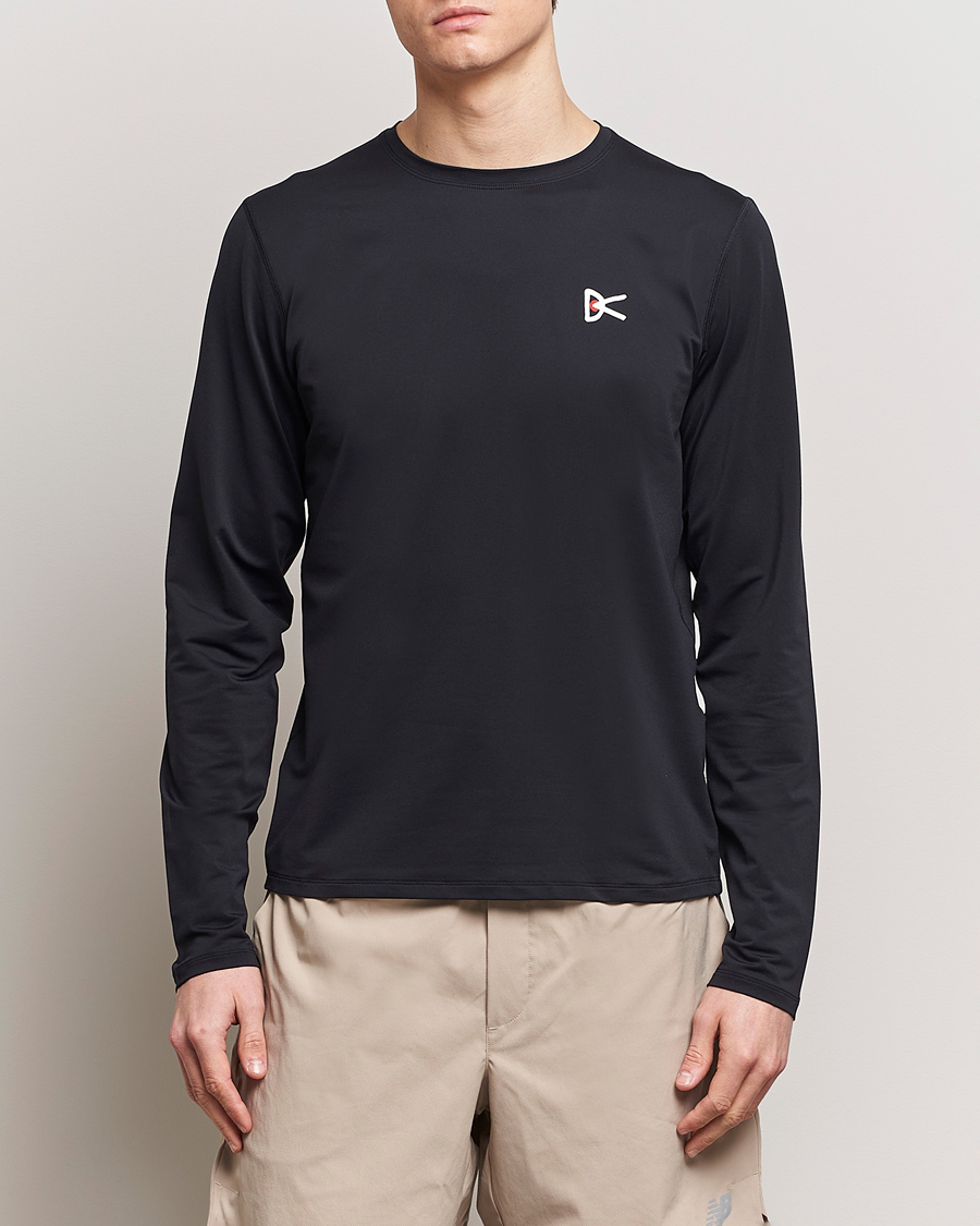 Herre | Langærmede t-shirts | District Vision | Lightweight Long Sleeve T-Shirt Black