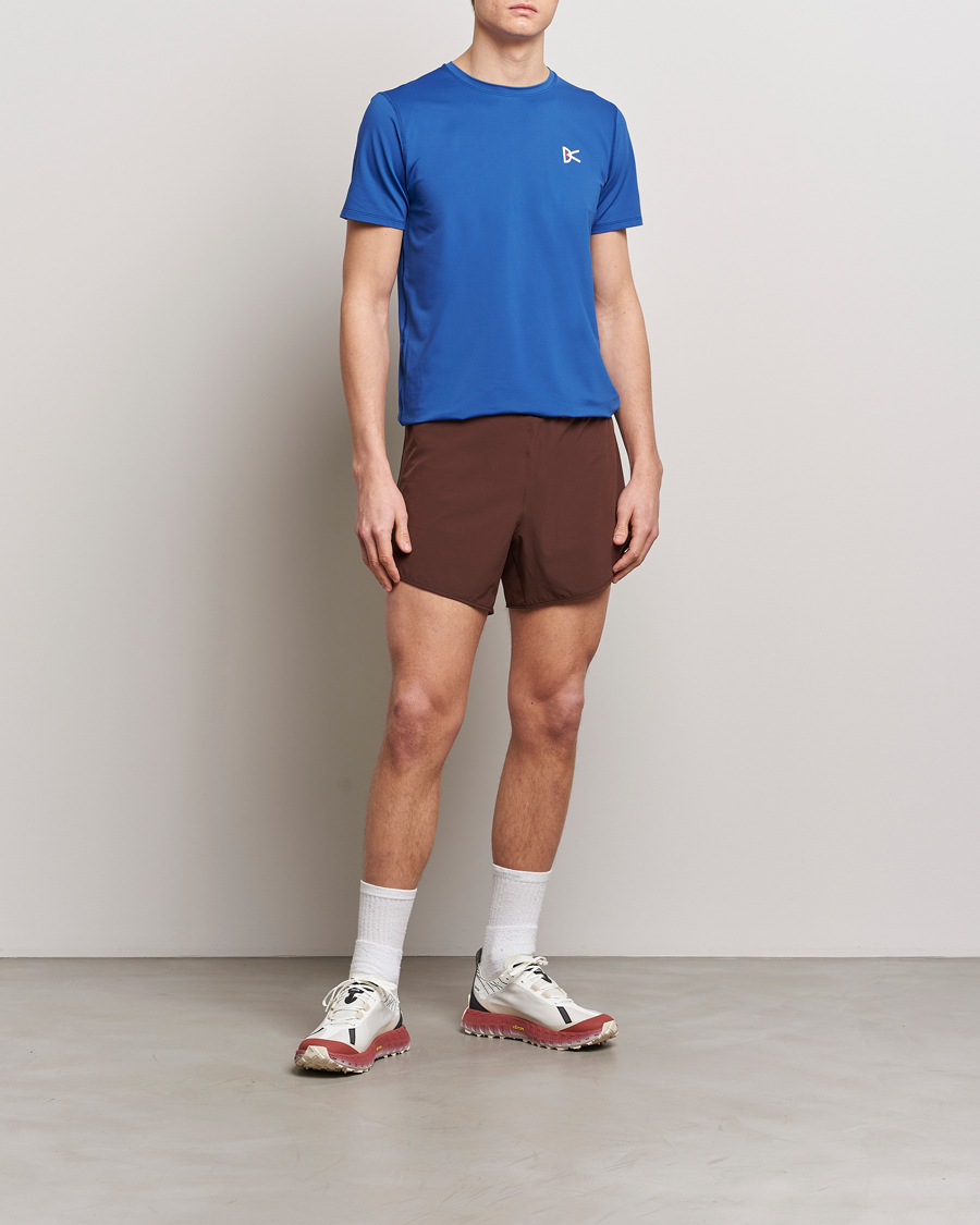 Herre | T-Shirts | District Vision | Lightweight Short Sleeve T-Shirts Ocean Blue
