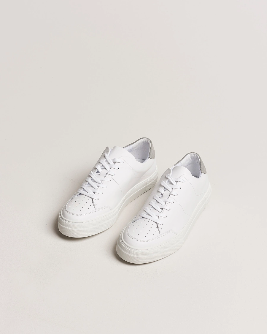 Herre | Sko i ruskind | J.Lindeberg | Art Signature Leather Sneaker White