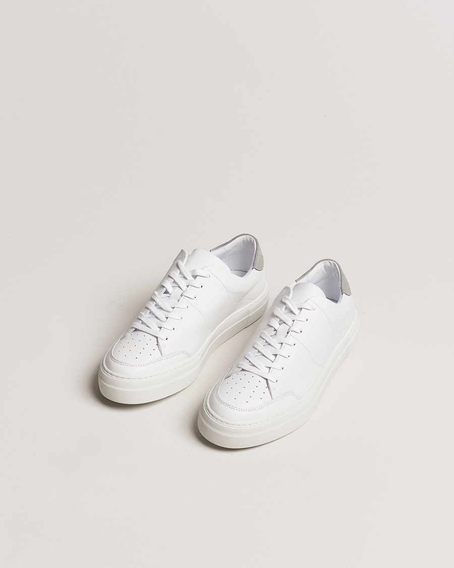 Herr |  | J.Lindeberg | Art Signature Leather Sneaker White