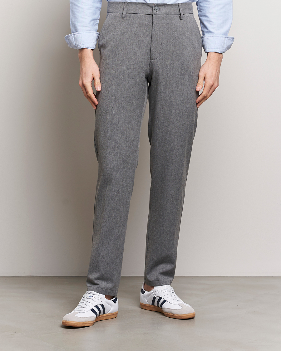 Herre |  | LES DEUX | Como Reg Suit Pants Grey Melange