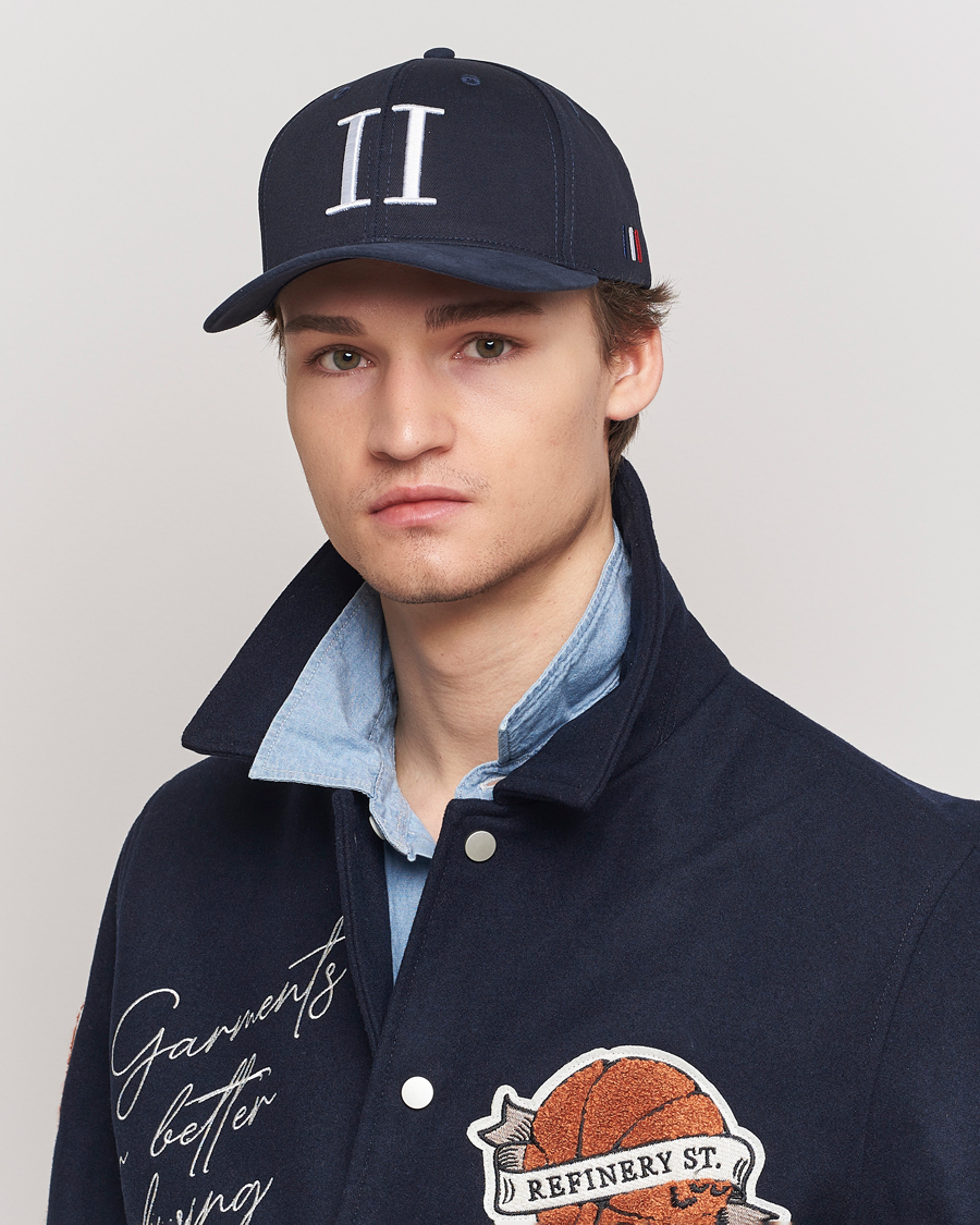 Herre | Tilbehør | LES DEUX | Baseball Cap Suede II Dark Navy