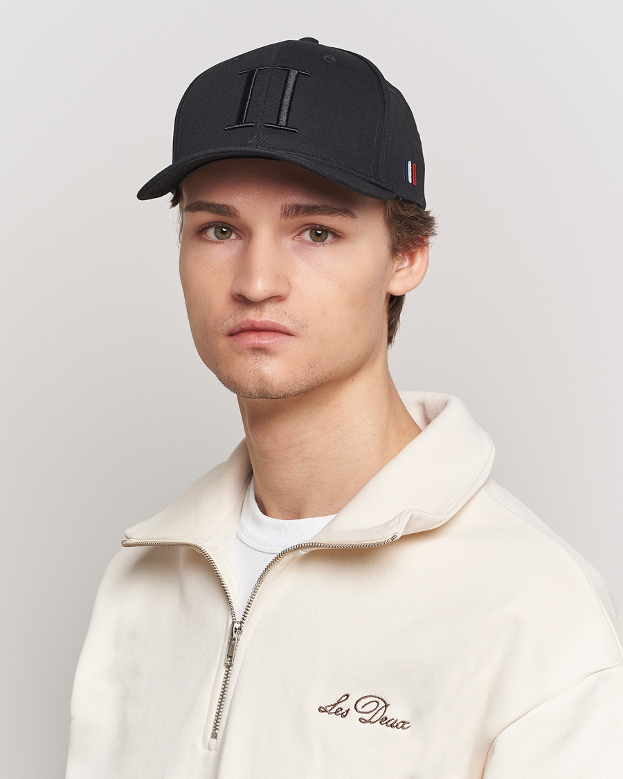 Herre | Tilbehør | LES DEUX | Encore Organic Cotton Baseball Cap II Black