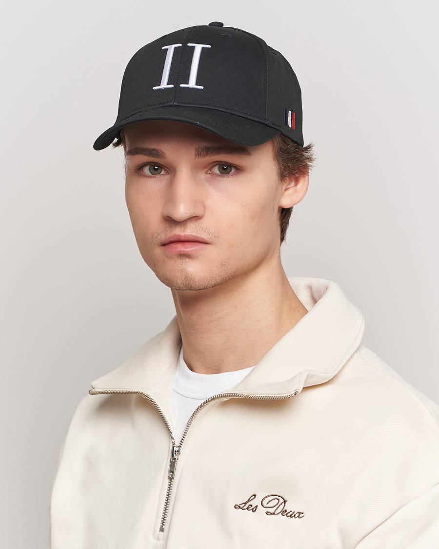 Herre |  | LES DEUX | Encore Organic Cotton Baseball Cap II Black/White