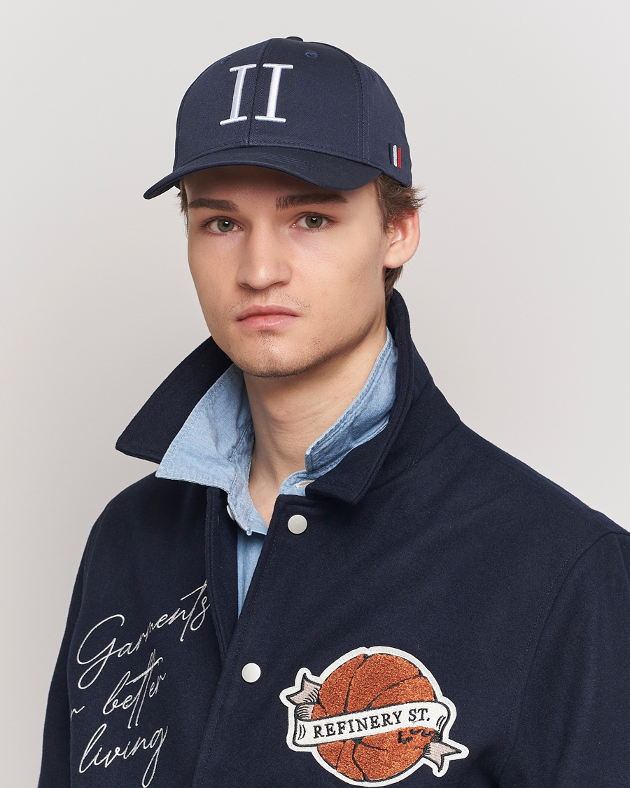 Herr | Accessoarer | LES DEUX | Encore Organic Cotton Baseball Cap II Dark Navy