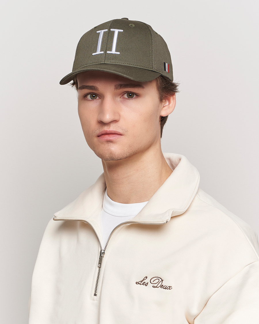 Herre | Tilbehør | LES DEUX | Encore Organic Cotton Baseball Cap II Dark Green