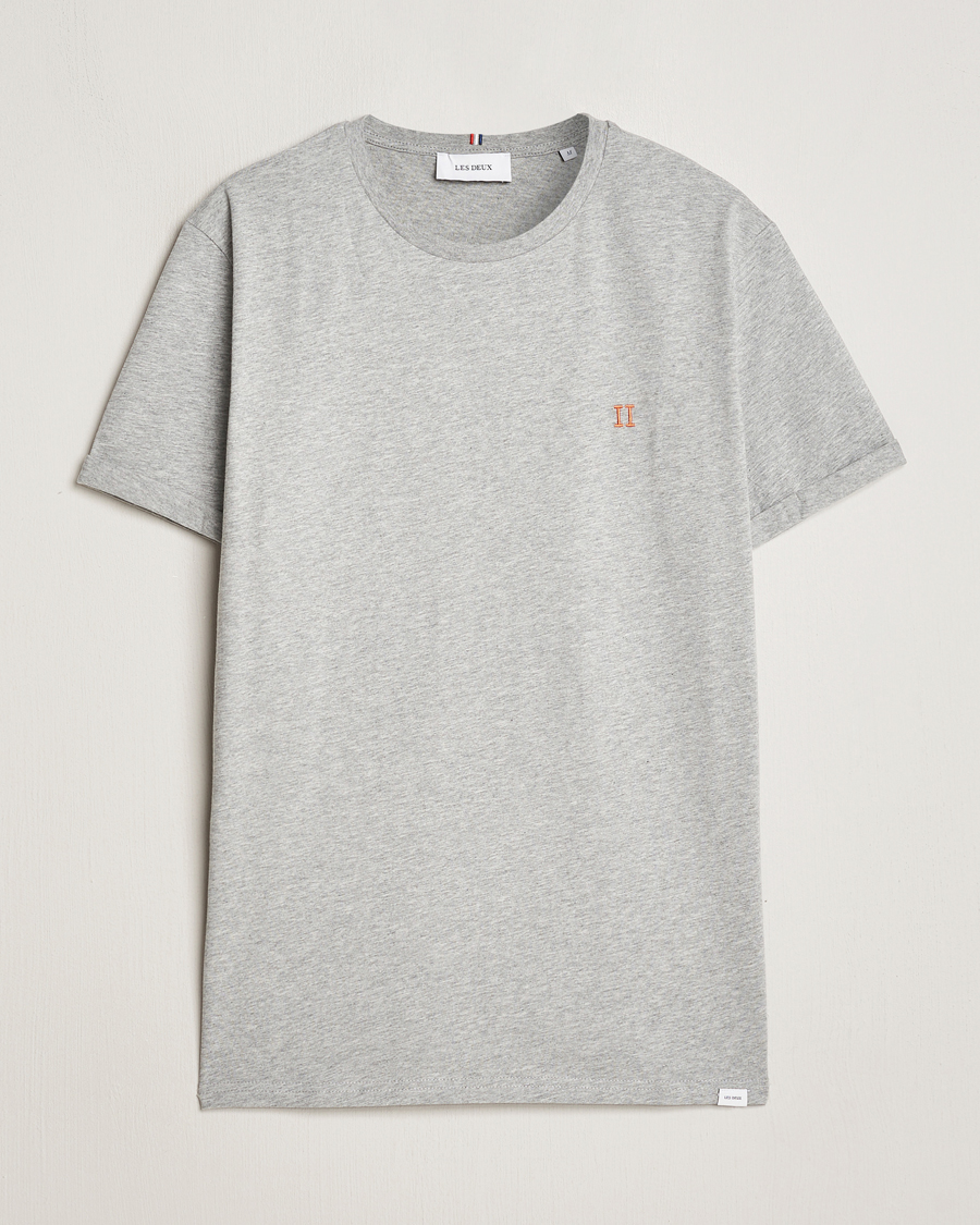 Herre |  | LES DEUX | Nørregaard Cotton T-Shirt Grey Melange