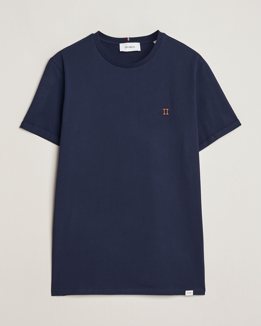 Herr |  | LES DEUX | Nørregaard Cotton T-Shirt Navy