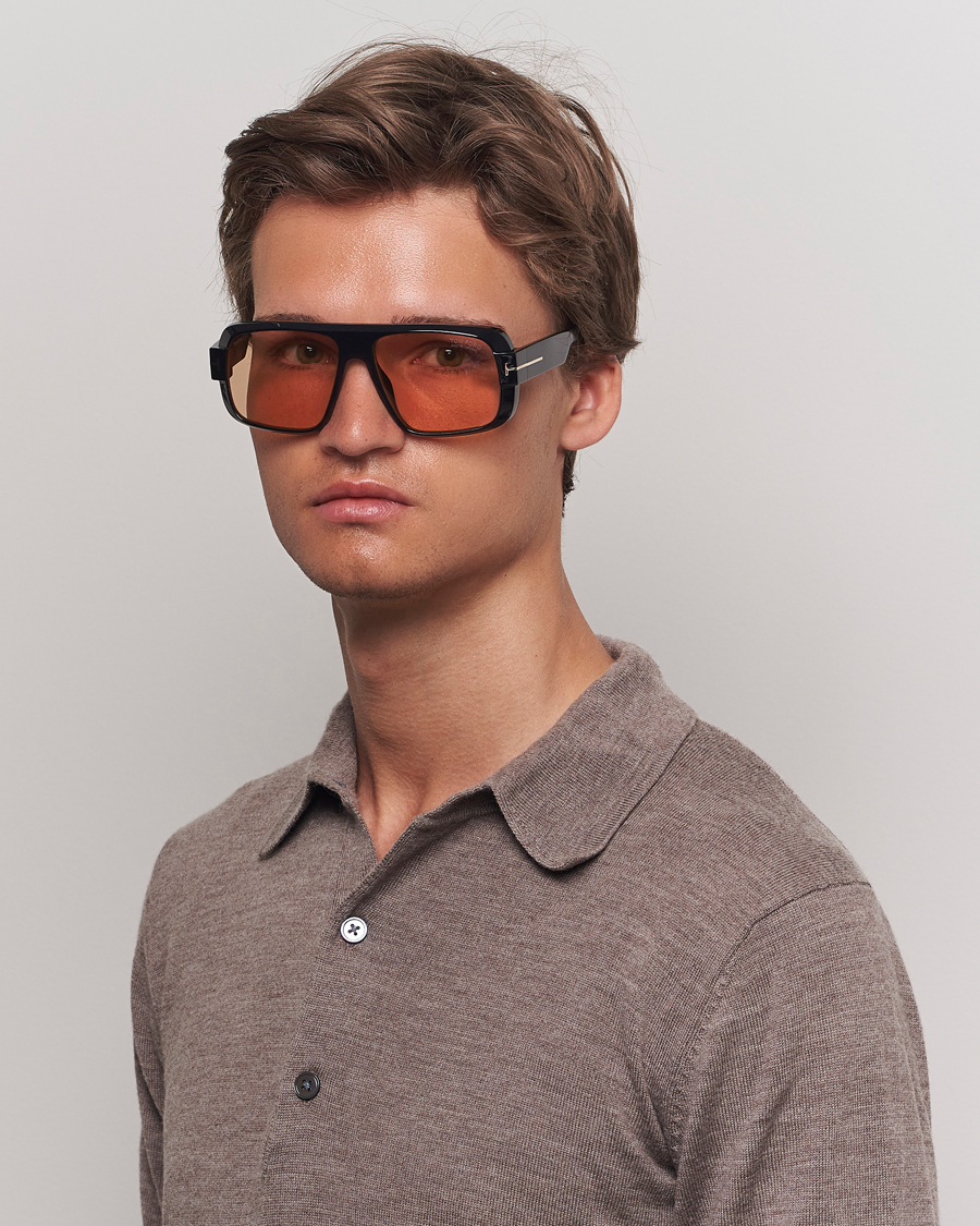 Herre | Nyheder | Tom Ford | Turner FT1101 Sunglasses Black/Brown