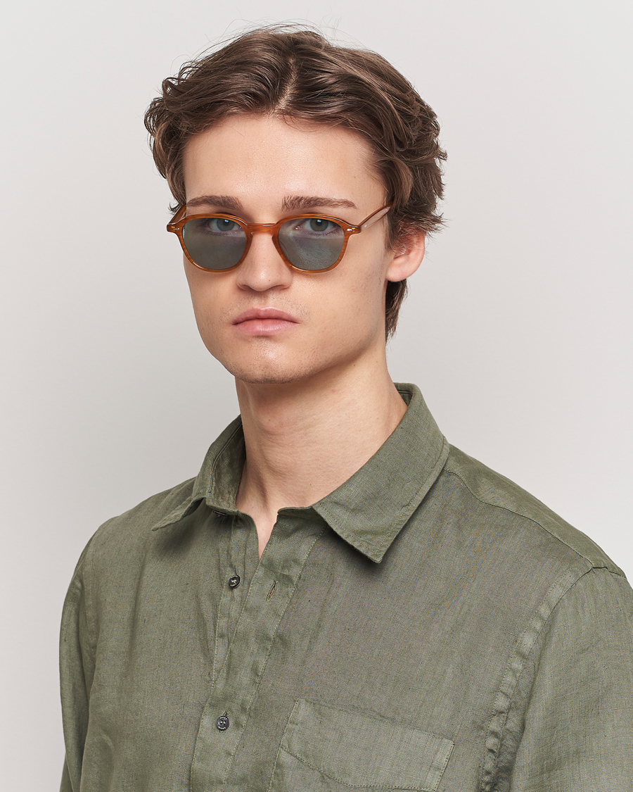 Herre | Tilbehør | Garrett Leight | Gilbert 46 Sunglasses Light Brown