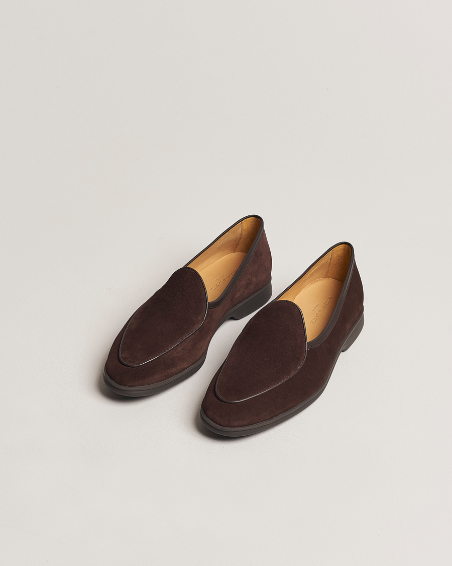 Men | Loafers | Baudoin & Lange | Stride Loafers Dark Brown