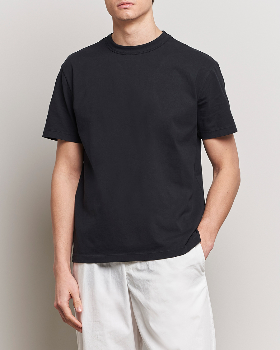 Herre | Kortærmede t-shirts | Tekla | Organic Cotton Sleeping T-Shirt Black