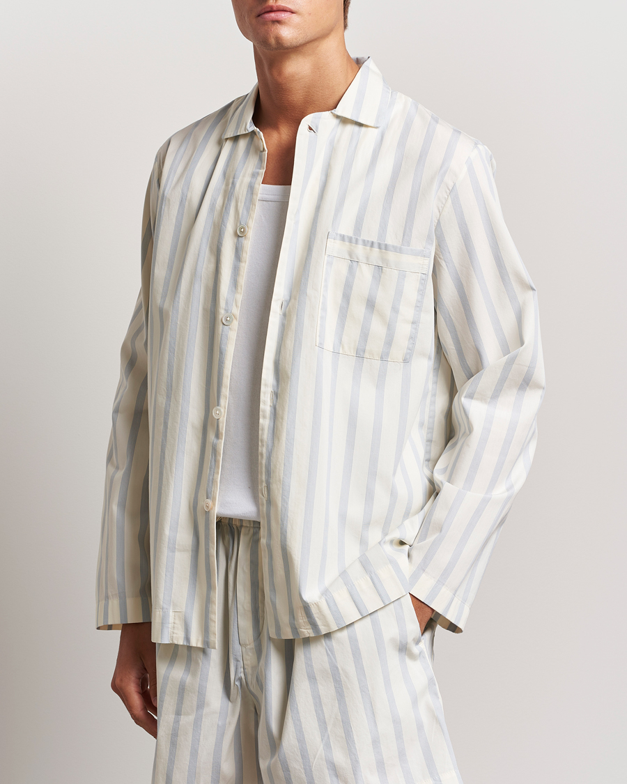 Herre | Pyjamas & Morgenkåber | Tekla | Poplin Pyjama Shirt Needle Stripes